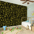 Egyptian Symbols Pattern Print Wall Sticker