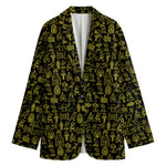 Egyptian Symbols Pattern Print Women's Blazer