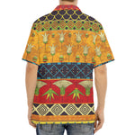 Egyptian Tribal Pattern Print Aloha Shirt