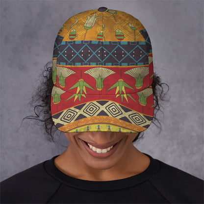 Egyptian Tribal Pattern Print Baseball Cap