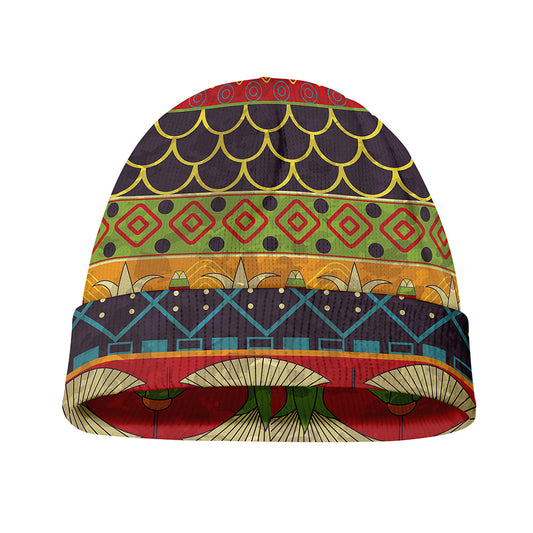 Egyptian Tribal Pattern Print Beanie
