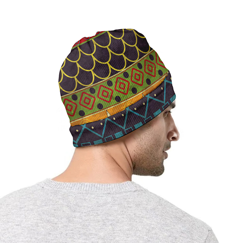 Egyptian Tribal Pattern Print Beanie