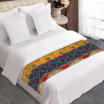 Egyptian Tribal Pattern Print Bed Runner