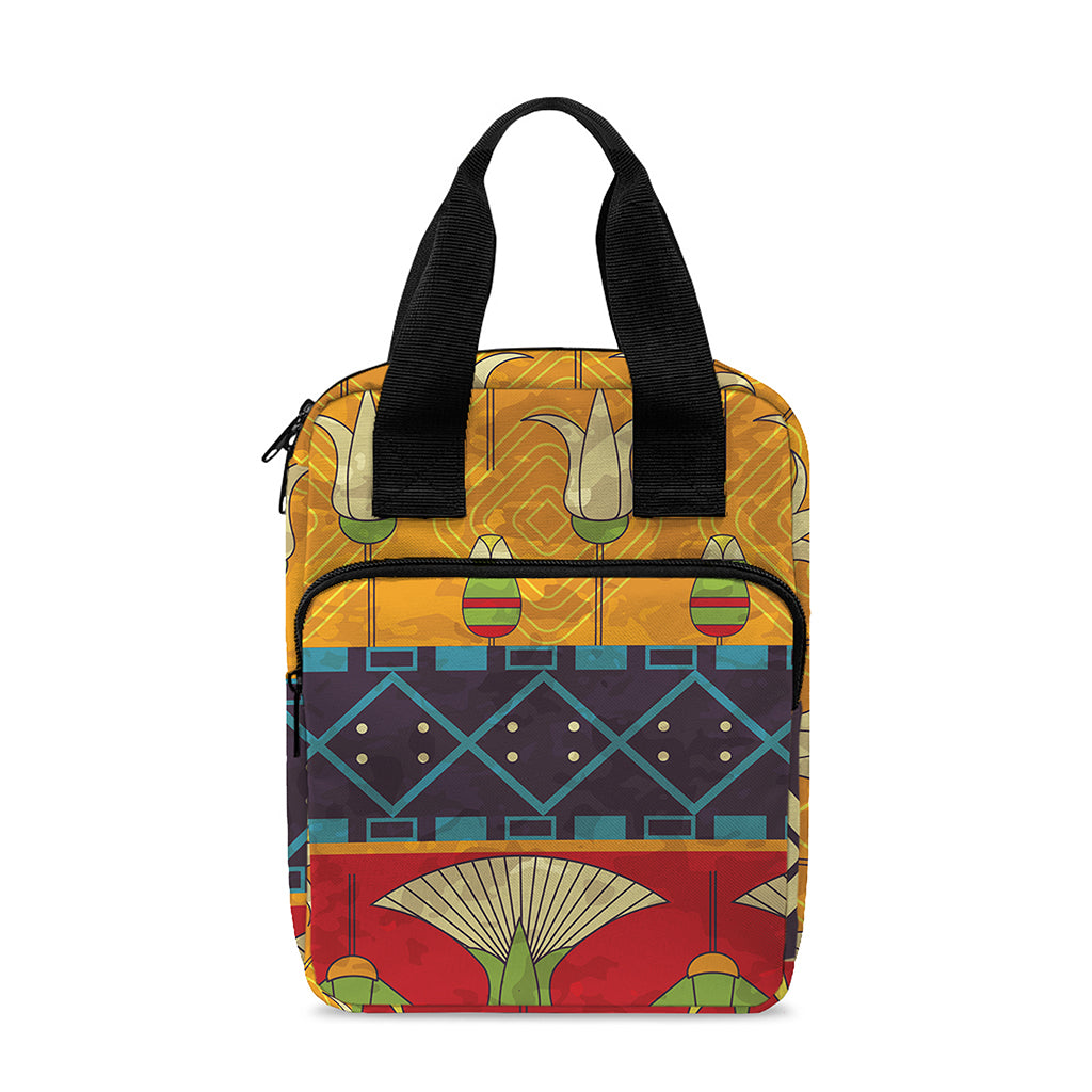 Egyptian Tribal Pattern Print Bible Tote Bag