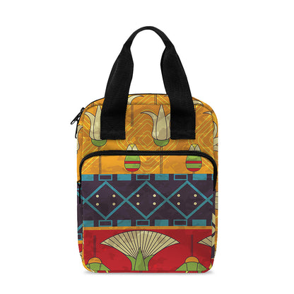 Egyptian Tribal Pattern Print Bible Tote Bag