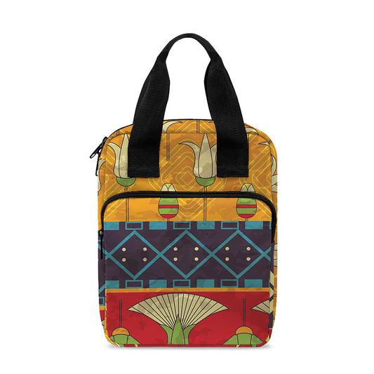 Egyptian Tribal Pattern Print Bible Tote Bag