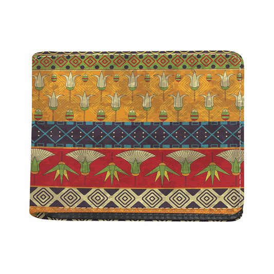 Egyptian Tribal Pattern Print Bifold Wallet