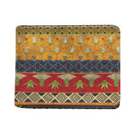 Egyptian Tribal Pattern Print Bifold Wallet