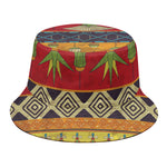 Egyptian Tribal Pattern Print Bucket Hat