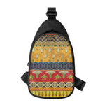 Egyptian Tribal Pattern Print Chest Bag