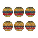 Egyptian Tribal Pattern Print Coaster Set