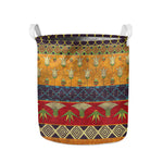 Egyptian Tribal Pattern Print Collapsible Laundry Basket