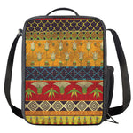 Egyptian Tribal Pattern Print Crossbody Lunch Bag