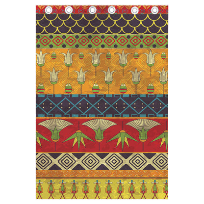 Egyptian Tribal Pattern Print Curtain