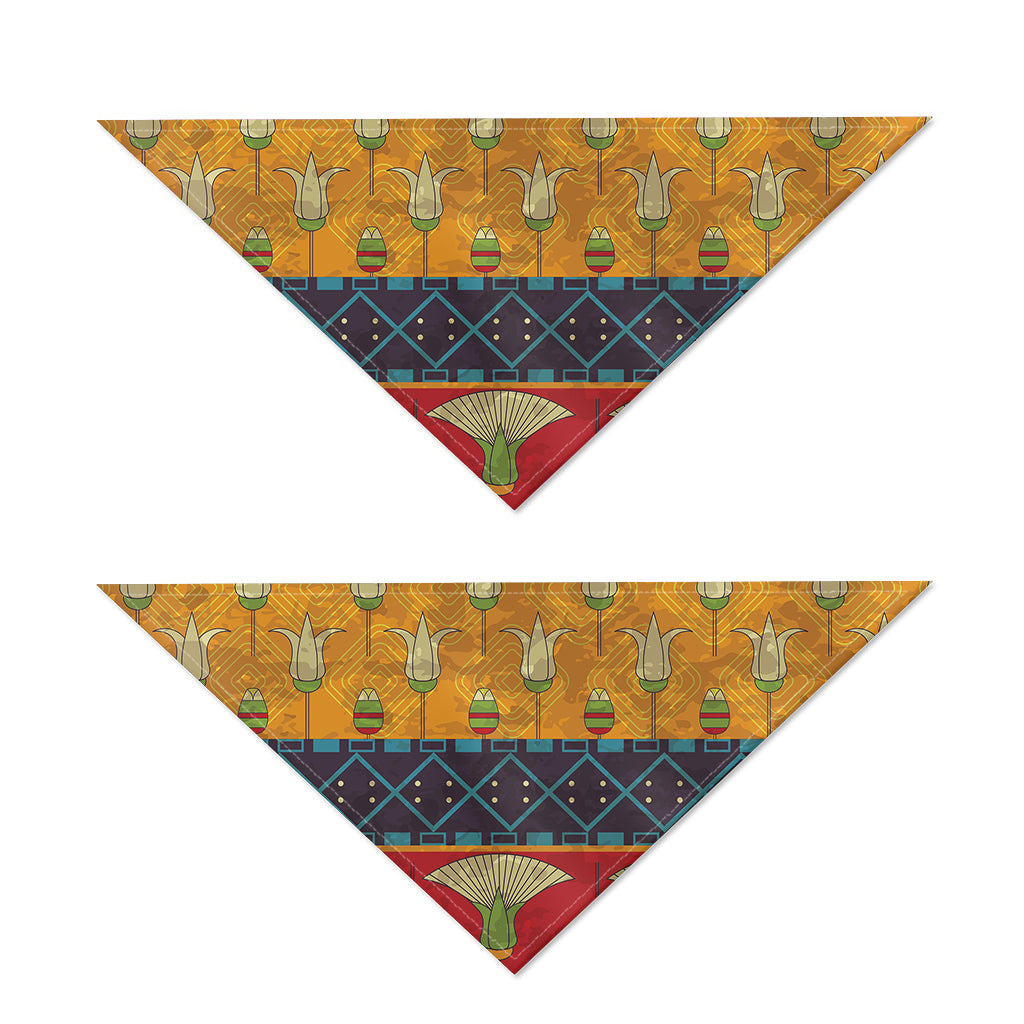 Egyptian Tribal Pattern Print Dog Bandana