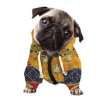 Egyptian Tribal Pattern Print Dog Zip Up Hoodie