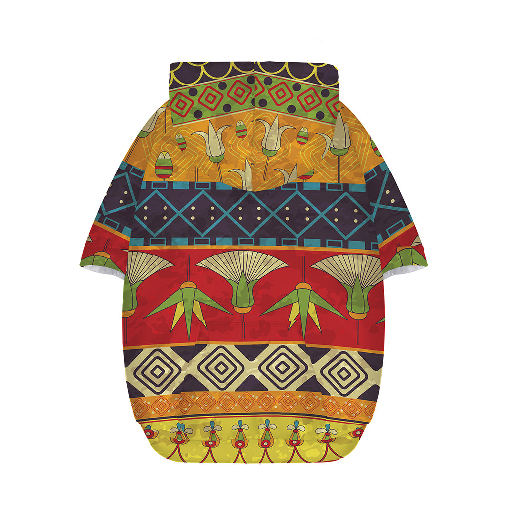 Egyptian Tribal Pattern Print Dog Zip Up Hoodie