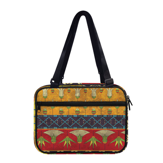 Egyptian Tribal Pattern Print Double Strap Bible Bag