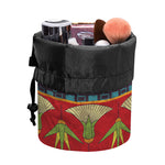 Egyptian Tribal Pattern Print Drawstring Makeup Bag