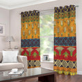Egyptian Tribal Pattern Print Extra Wide Grommet Curtains