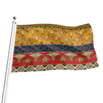 Egyptian Tribal Pattern Print Flag