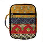 Egyptian Tribal Pattern Print Front Pocket Bible Bag