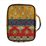Egyptian Tribal Pattern Print Front Pocket Bible Bag