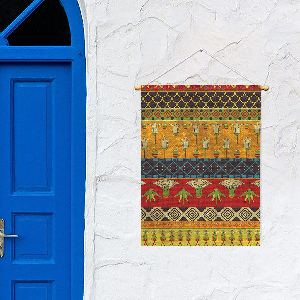 Egyptian Tribal Pattern Print Garden Flag
