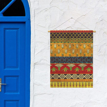 Egyptian Tribal Pattern Print Garden Flag