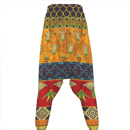 Egyptian Tribal Pattern Print Hammer Pants