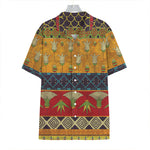 Egyptian Tribal Pattern Print Hawaiian Shirt