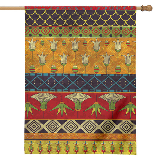 Egyptian Tribal Pattern Print House Flag