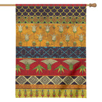 Egyptian Tribal Pattern Print House Flag