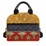 Egyptian Tribal Pattern Print Insulated Lunch Bag