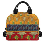 Egyptian Tribal Pattern Print Insulated Lunch Bag