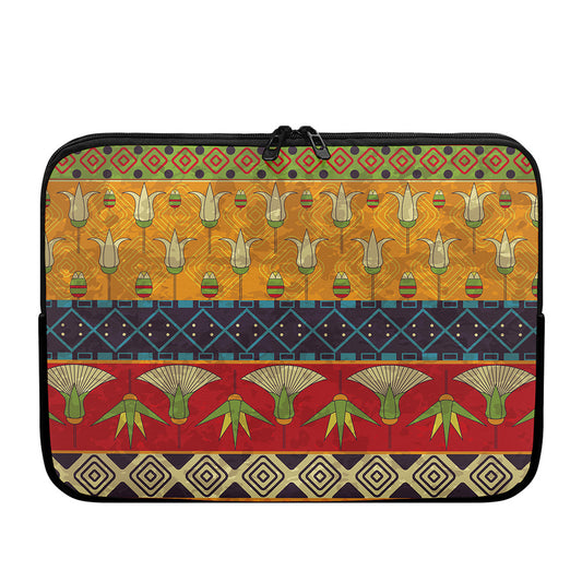Egyptian Tribal Pattern Print Laptop Sleeve