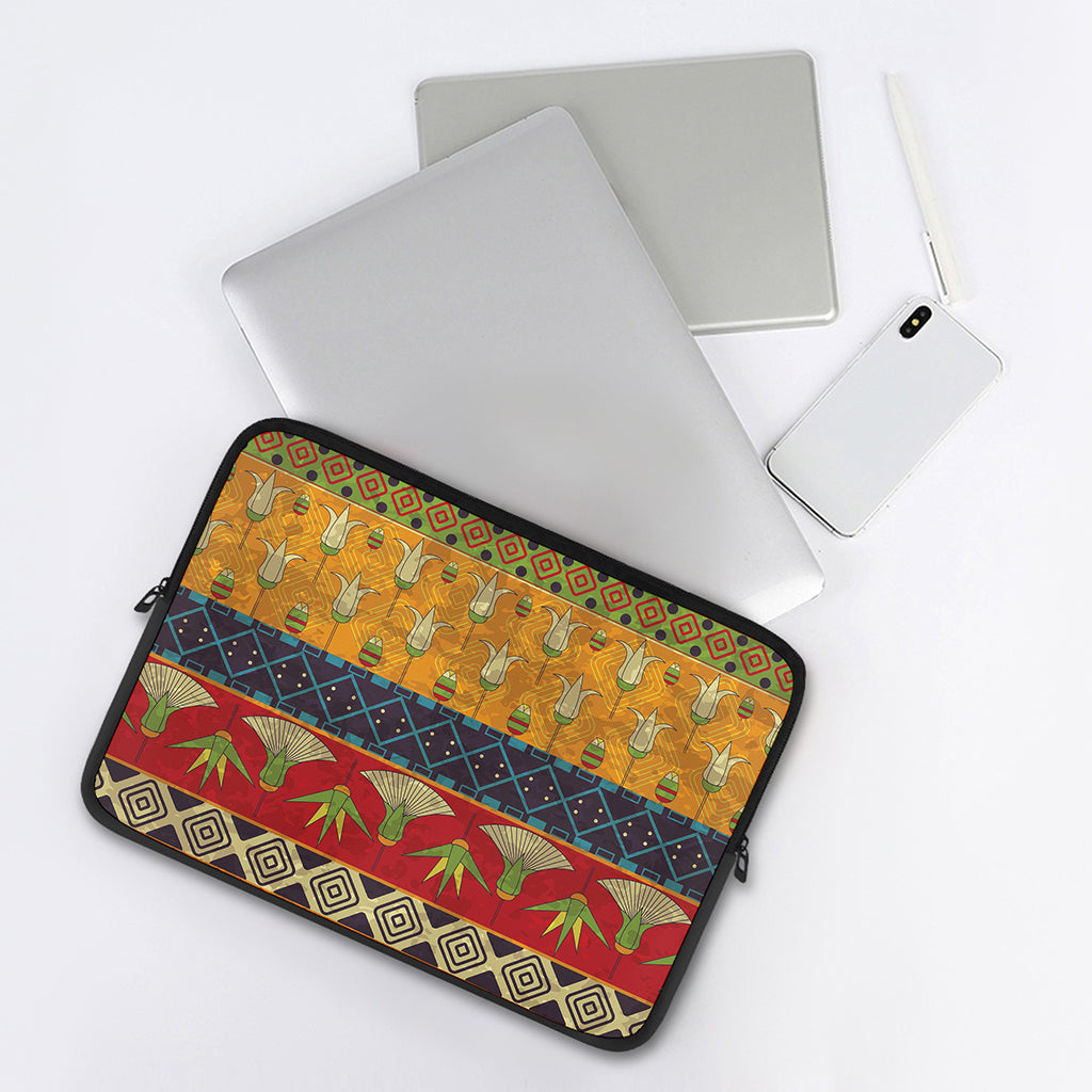 Egyptian Tribal Pattern Print Laptop Sleeve