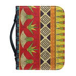 Egyptian Tribal Pattern Print Leather Bible Cover