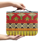Egyptian Tribal Pattern Print Leather Bible Cover
