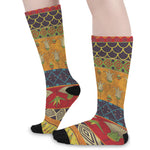 Egyptian Tribal Pattern Print Long Socks