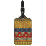 Egyptian Tribal Pattern Print Luggage Tag