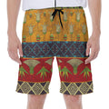 Egyptian Tribal Pattern Print Men's Beach Shorts