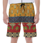 Egyptian Tribal Pattern Print Men's Beach Shorts