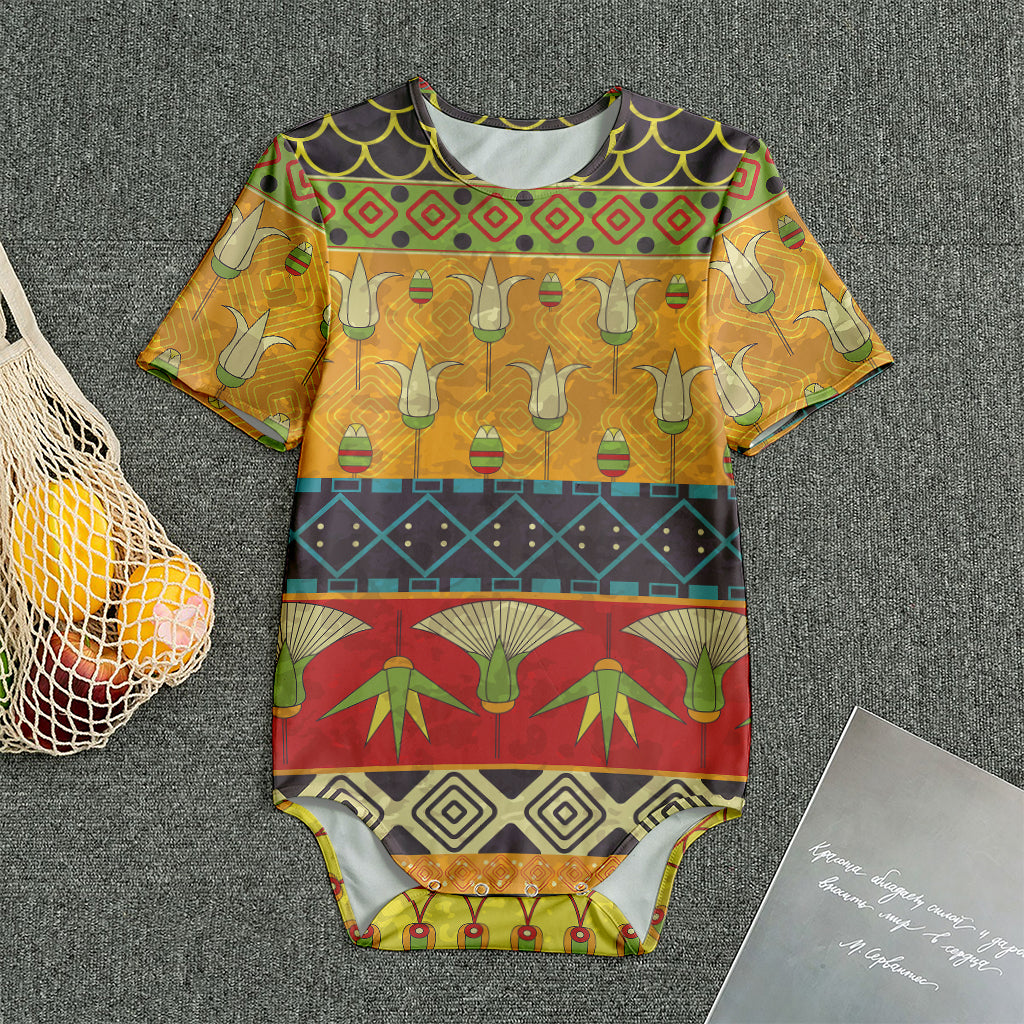 Egyptian Tribal Pattern Print Men's Bodysuit