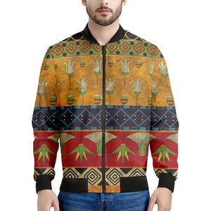 Egyptian Tribal Pattern Print Men's Bomber Jacket