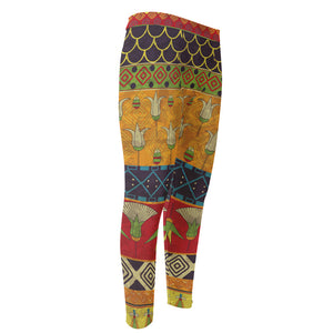 Egyptian Tribal Pattern Print Men's Compression Pants