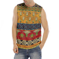 Egyptian Tribal Pattern Print Men's Fitness Tank Top