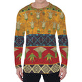Egyptian Tribal Pattern Print Men's Long Sleeve T-Shirt
