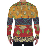Egyptian Tribal Pattern Print Men's Long Sleeve T-Shirt