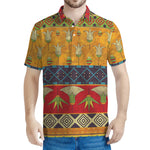 Egyptian Tribal Pattern Print Men's Polo Shirt